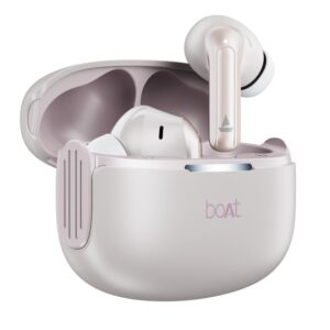 Boat Airdopes 219, 4Mics ENx, 40H Battery, Best in Segment for Calling, Stream Ad Free Music via App Support, Bluetooth Earbuds, TWS Ear Buds Wireless Earphones with mic (Ivory Mist)