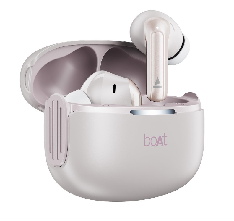 Boat Airdopes 219, 4Mics ENx, 40H Battery, Best in Segment for Calling, Stream Ad Free Music via App Support, Bluetooth Earbuds, TWS Ear Buds Wireless Earphones with mic (Ivory Mist)